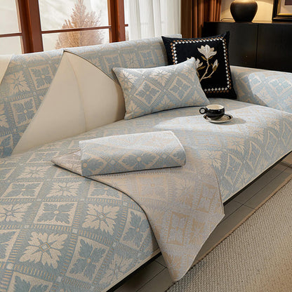 Luxury Plush Fleece Sofa Slipcover All Season