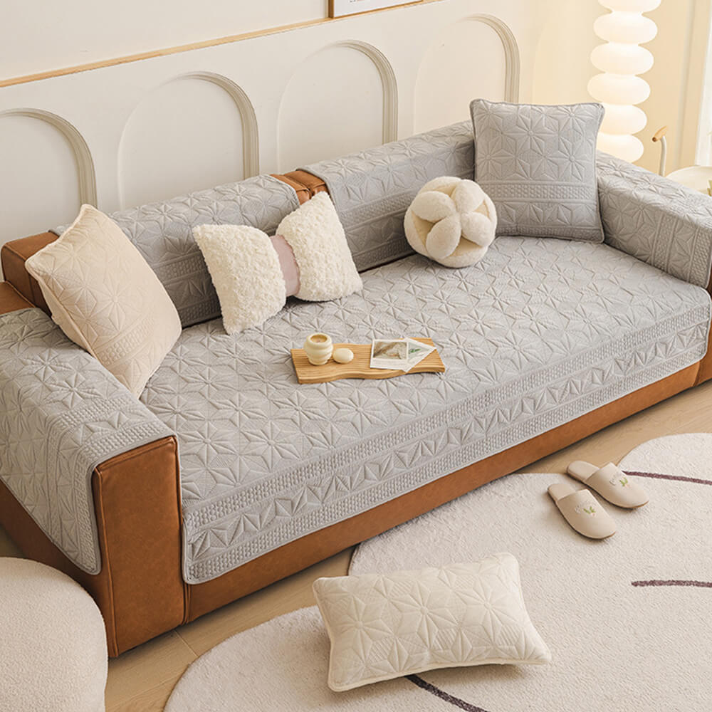 Premium Soft Faux Leather Sofa Protector