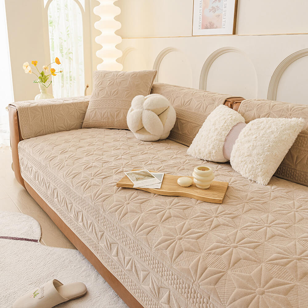 Premium Soft Faux Leather Sofa Protector