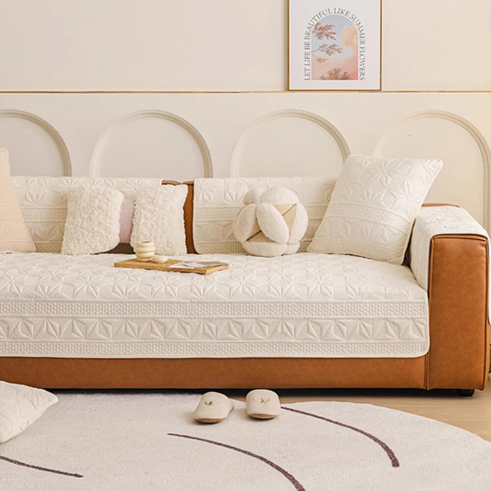 Premium Soft Faux Leather Sofa Protector