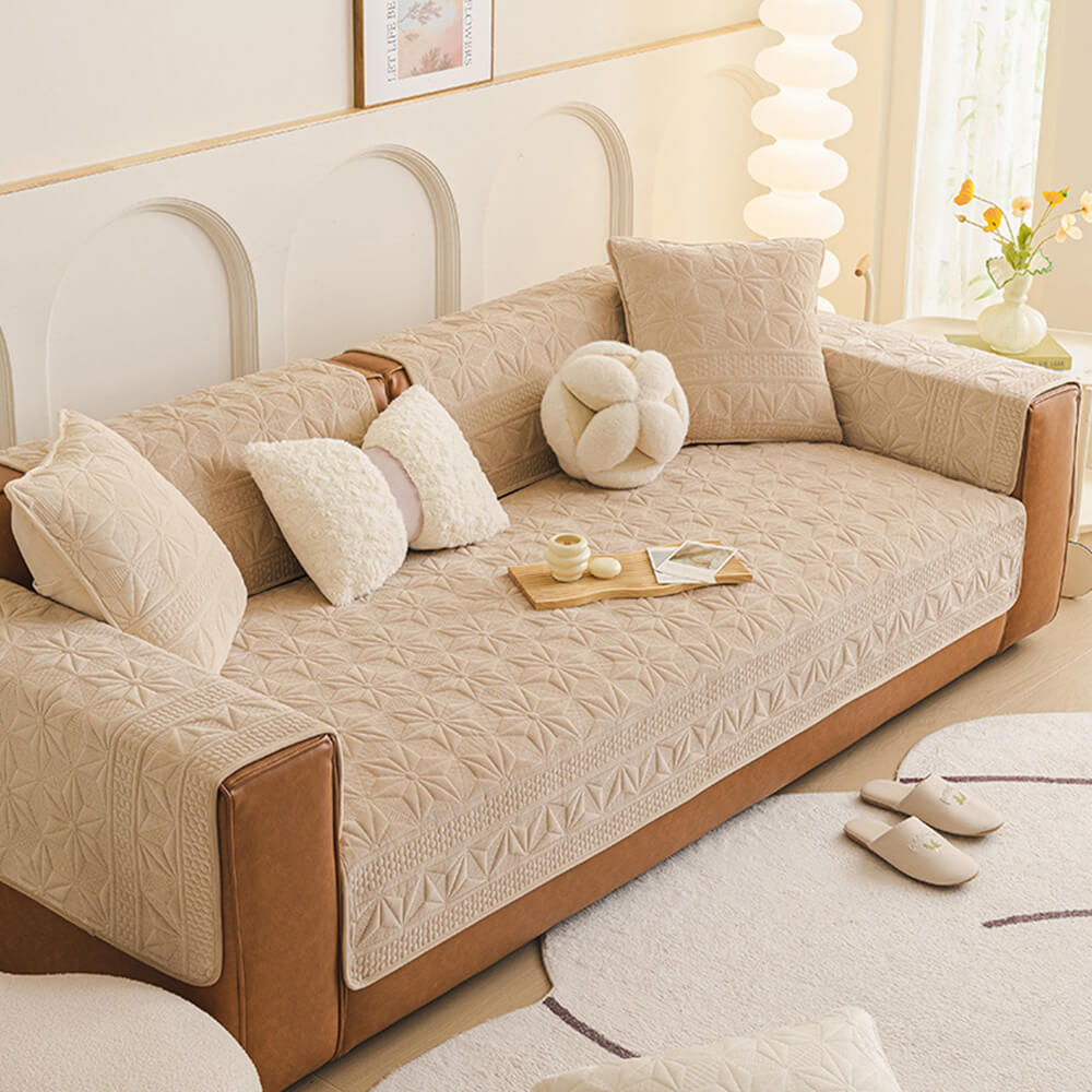 Premium Soft Faux Leather Sofa Protector