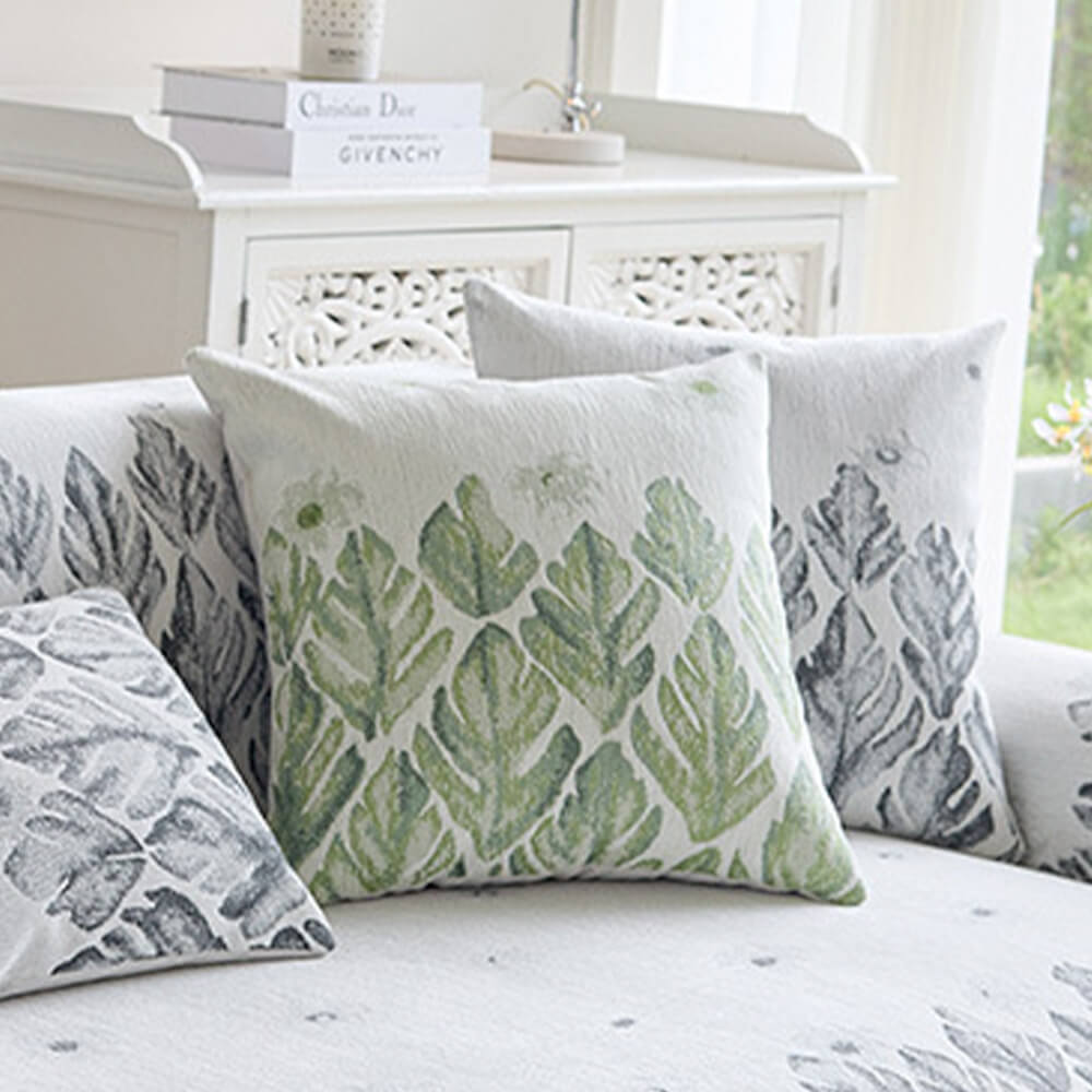 Soft Floral Pattern Sofa Slipcover