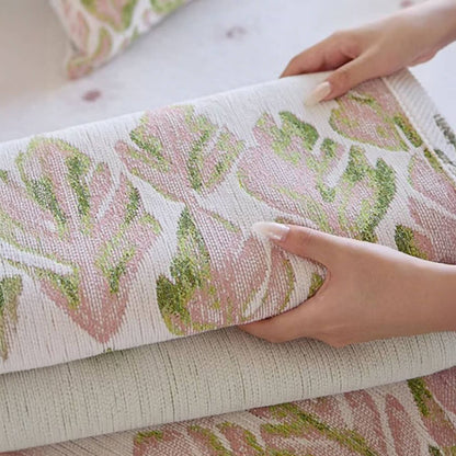 Soft Floral Pattern Sofa Slipcover