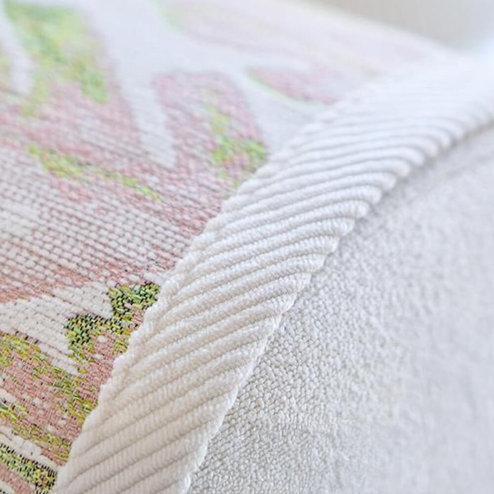 Soft Floral Pattern Sofa Slipcover