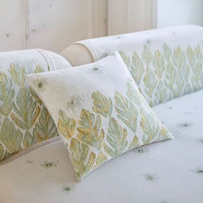 Soft Floral Pattern Sofa Slipcover