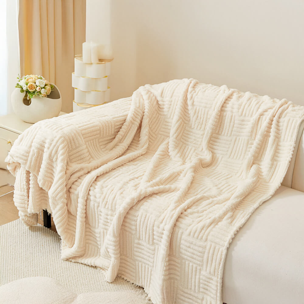 Colorful Plaid Patterned Soft Sofa Slipcover