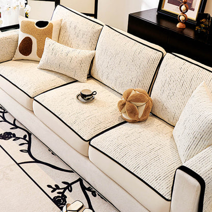 Plush Fitted Elastic Sofa Slipcover - Comfortable Long Lasting