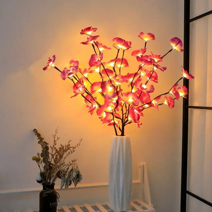 Stylish LED Table Lamp with Elegant Leaf Design - Lusomart