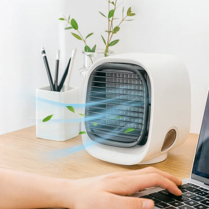 Portable Mini USB Air Cooler Humidifier Fan - Lusomart