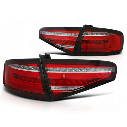Bright Red Rear LED Lights for Audi A4 B8