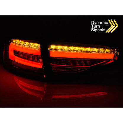 Bright Red Rear LED Lights for Audi A4 B8