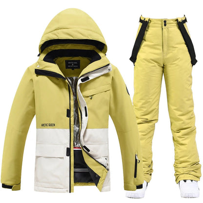 Warm Waterproof Ski Snowsuit for Men and Women