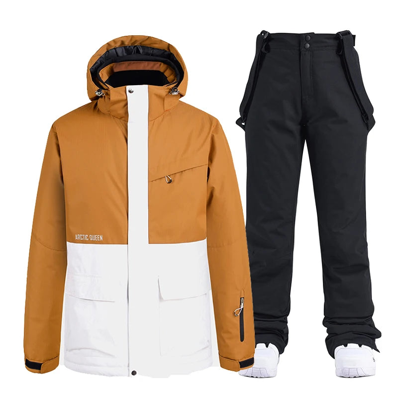 Warm Waterproof Ski Snowsuit for Men and Women