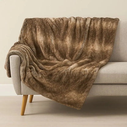 Plush Faux Fur Soft Blanket - Lusomart