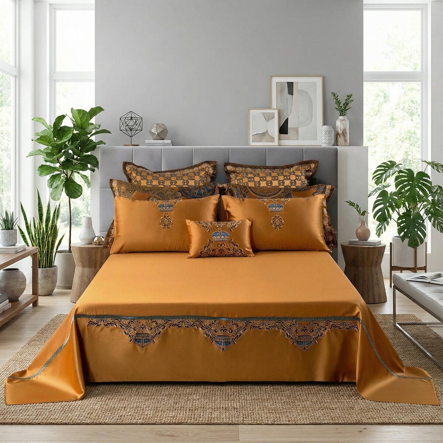 Luxurious Feline Patterned Soft Cotton Bedding Sets