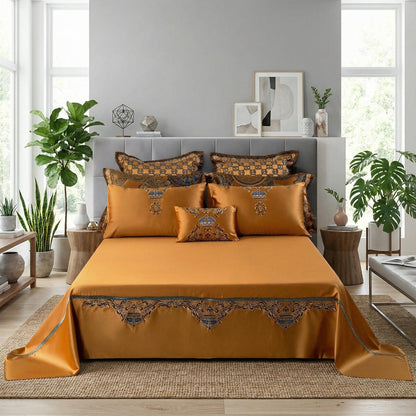 Luxurious Feline Patterned Soft Cotton Bedding Sets