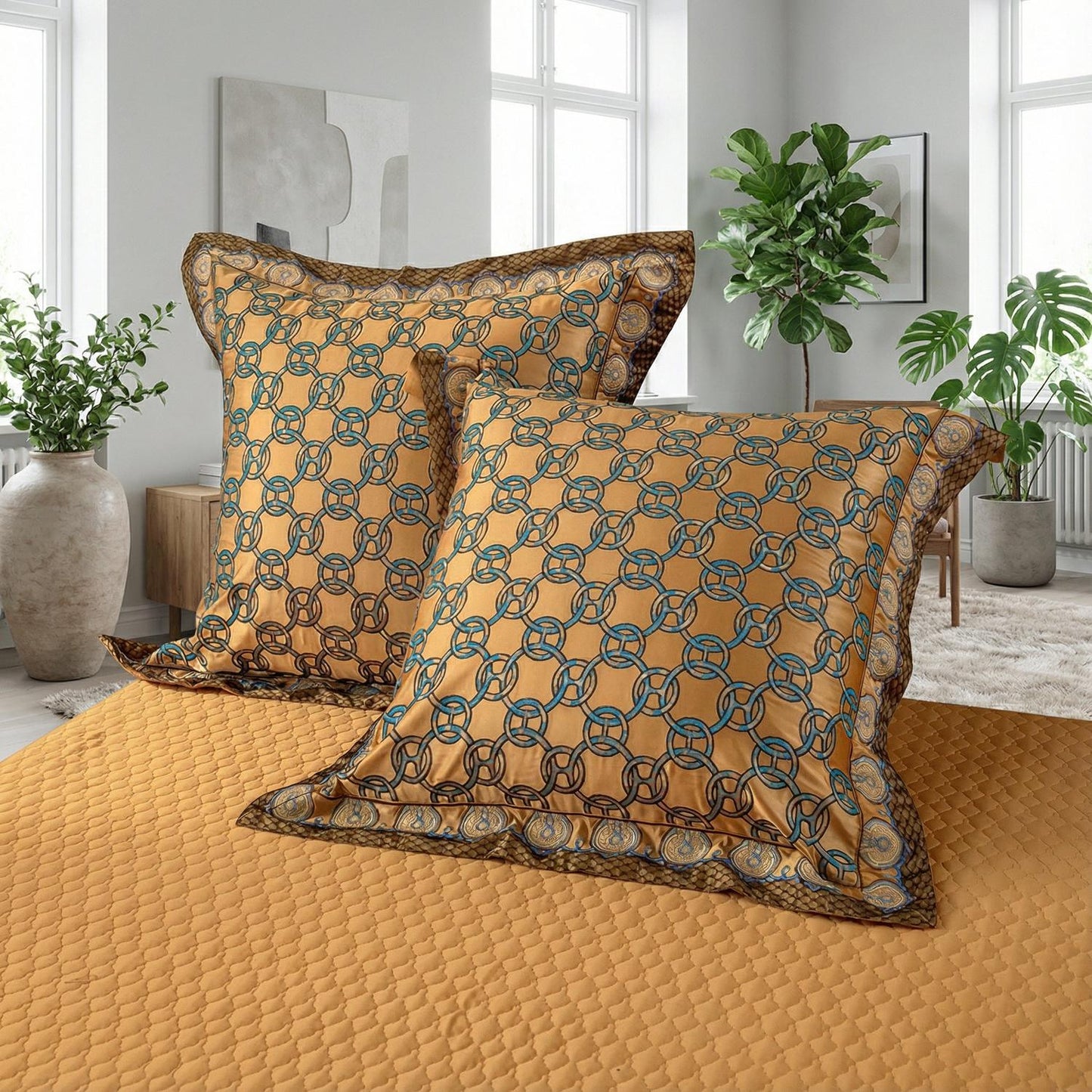 Luxurious Feline Patterned Soft Cotton Bedding Sets