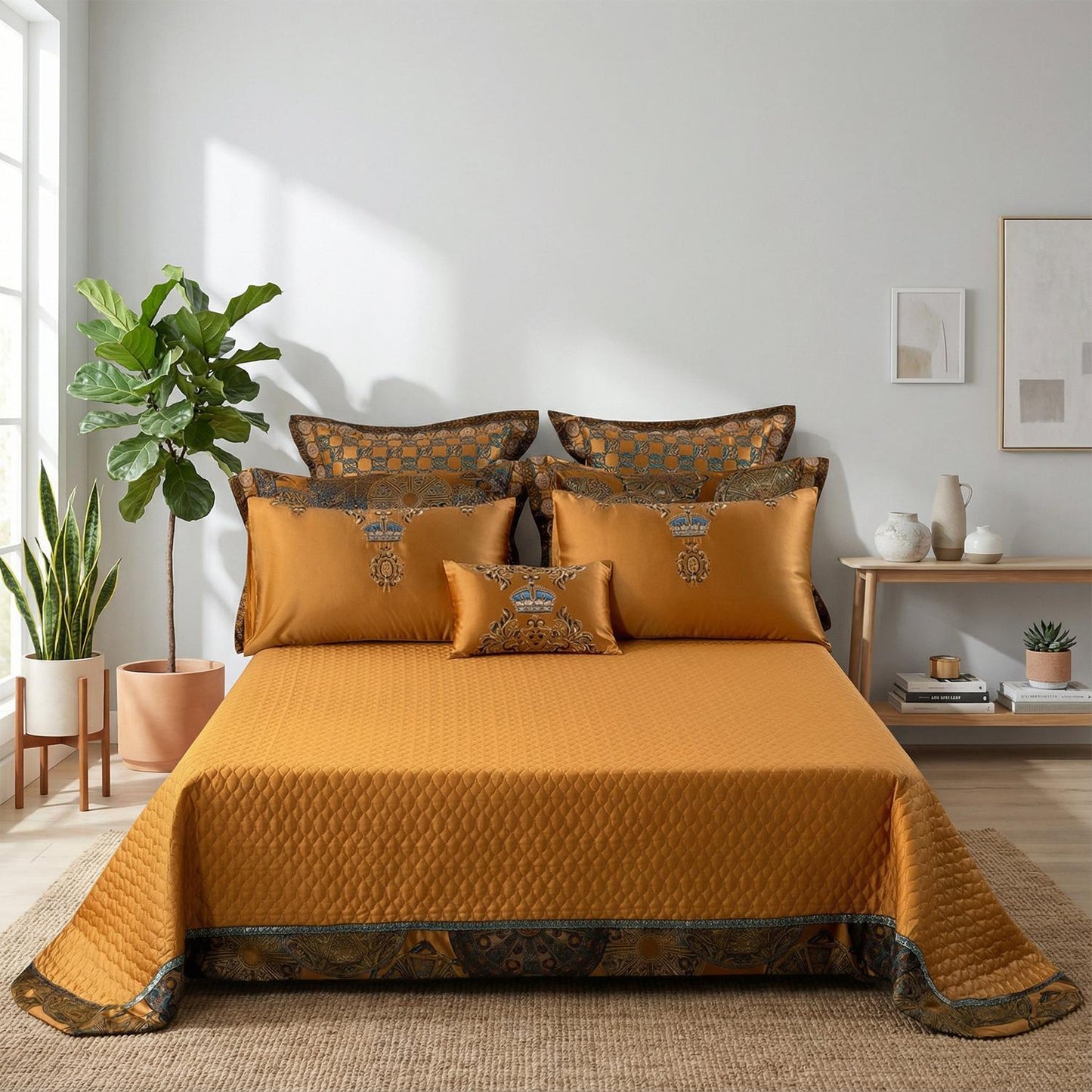 Luxurious Feline Patterned Soft Cotton Bedding Sets