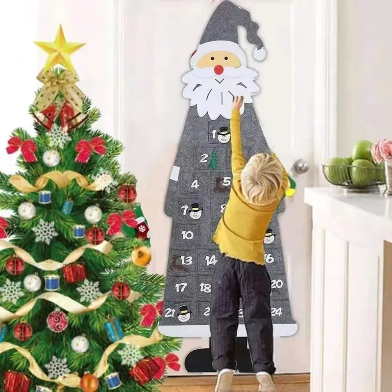 FelineFelt | Cute Cat Advent Calendar with 24 Mini Santa Claus Surprises 2