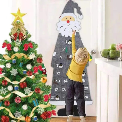 FelineFelt | Cute Cat Advent Calendar with 24 Mini Santa Claus Surprises 2