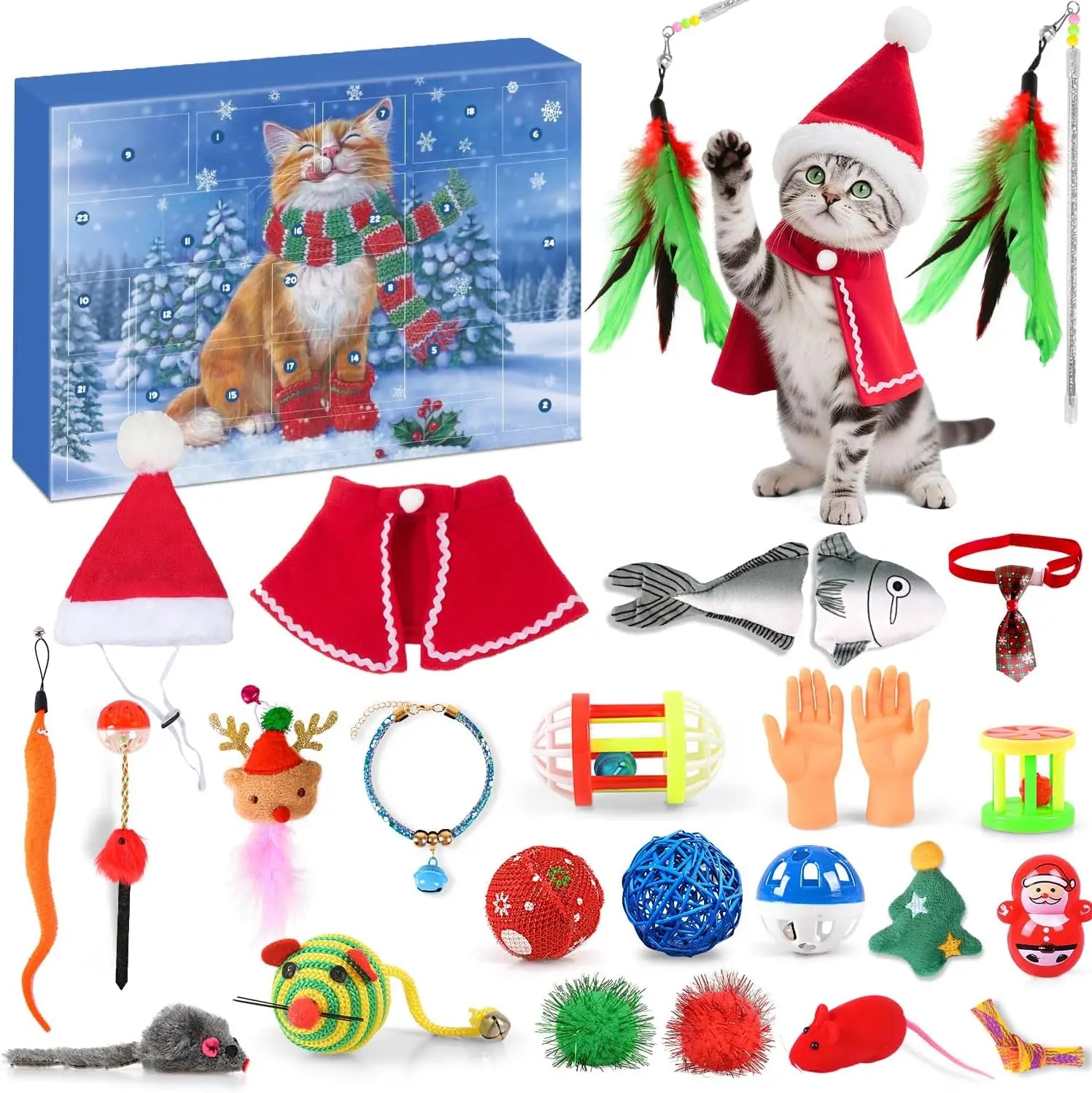 Fun Cat Countdown Calendar for Kids with Daily Surprises - Lusomart