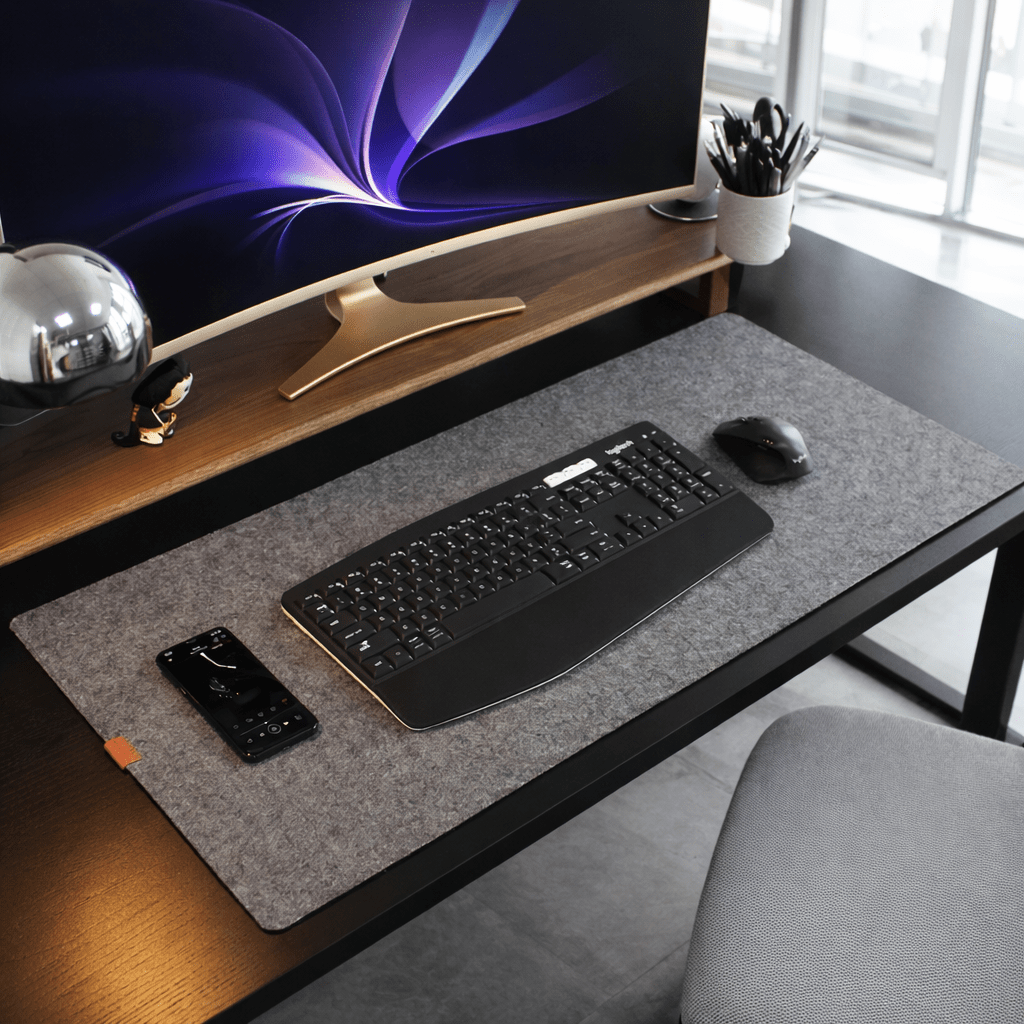 FeltCraft | Premium Soft Wool Desk Mat for Enhanced Comfort 1