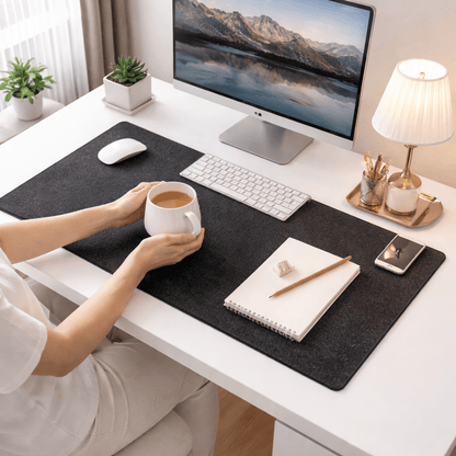 Plush Simple Office Desk Pad for Comfortable Workstations - Lusomart