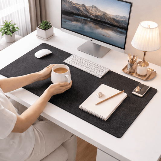 Plush Simple Office Desk Pad for Comfortable Workstations - Lusomart