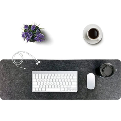 FeltGuard | Elegant Non-Slip Wool Desk Pad and Keyboard Mat Protector 2