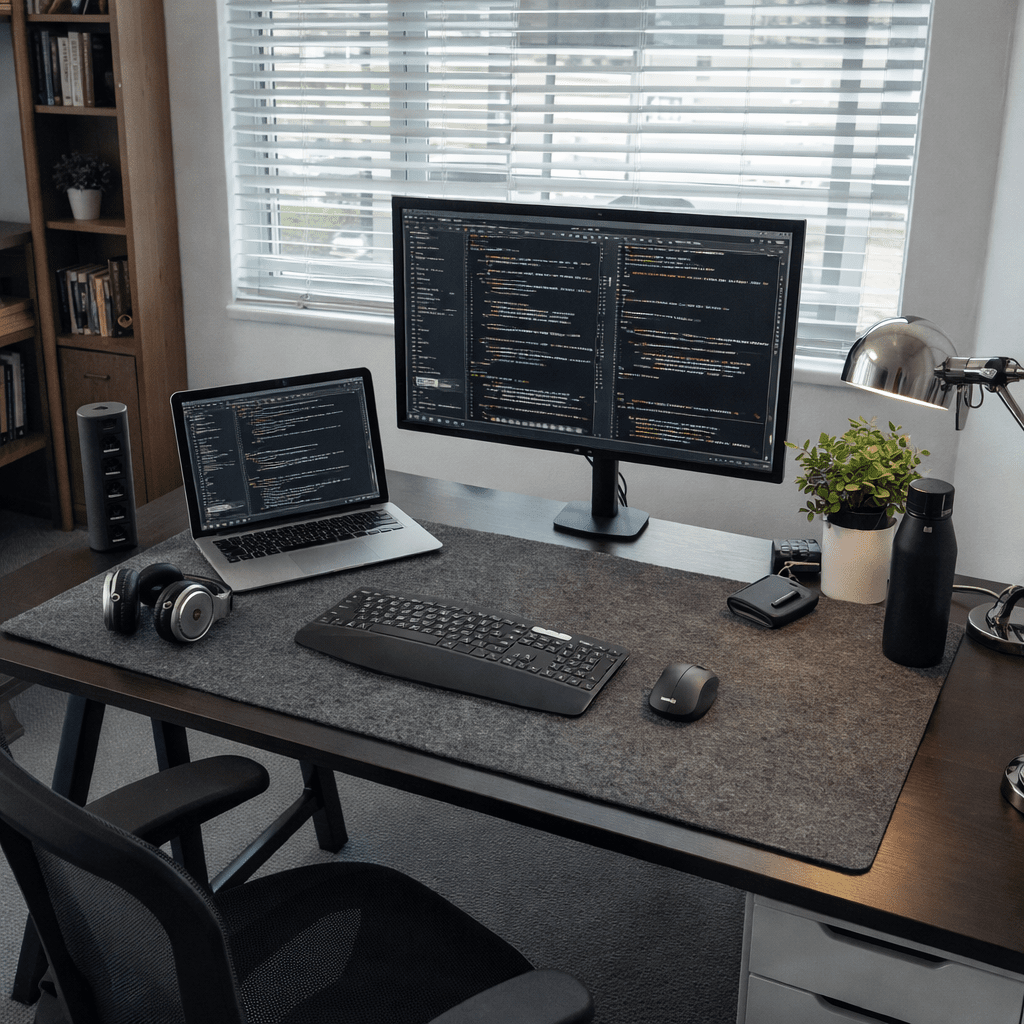 Premium Felt Desk Pad for Comfort and Durability - Lusomart