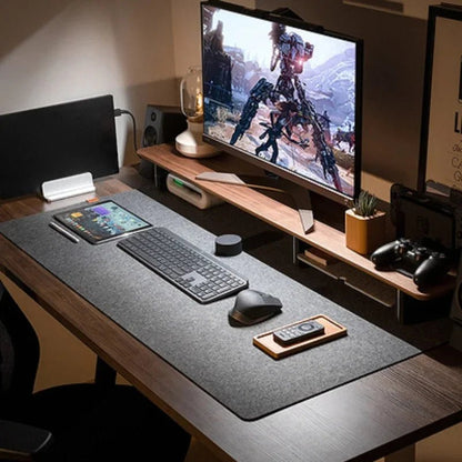 FeltGuard | Elegant Soft Non-Slip Wool Desk Mat for Comfort and Protection 1