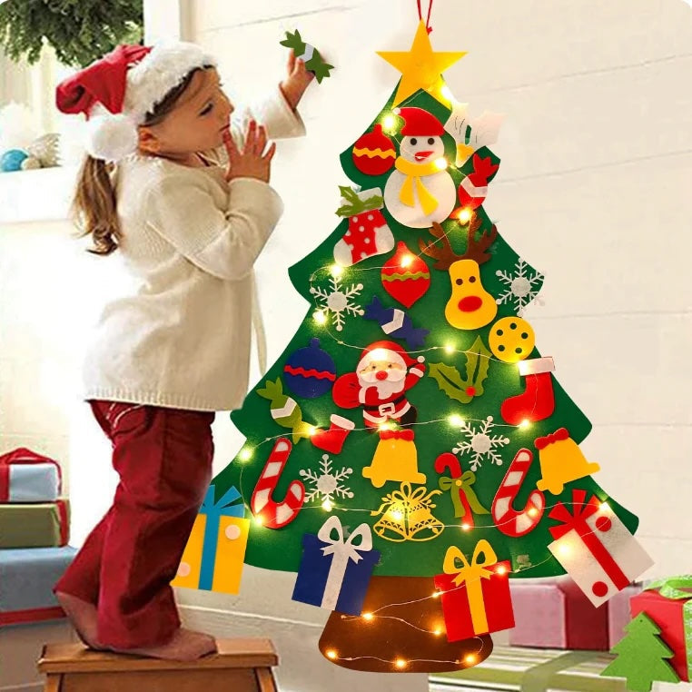 Fun Felt Christmas Tree Ornament for Children - Lusomart