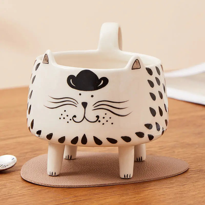 Cute Cat Ceramic Coffee Mug - Lusomart