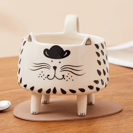 Cute Cat Ceramic Coffee Mug - Lusomart