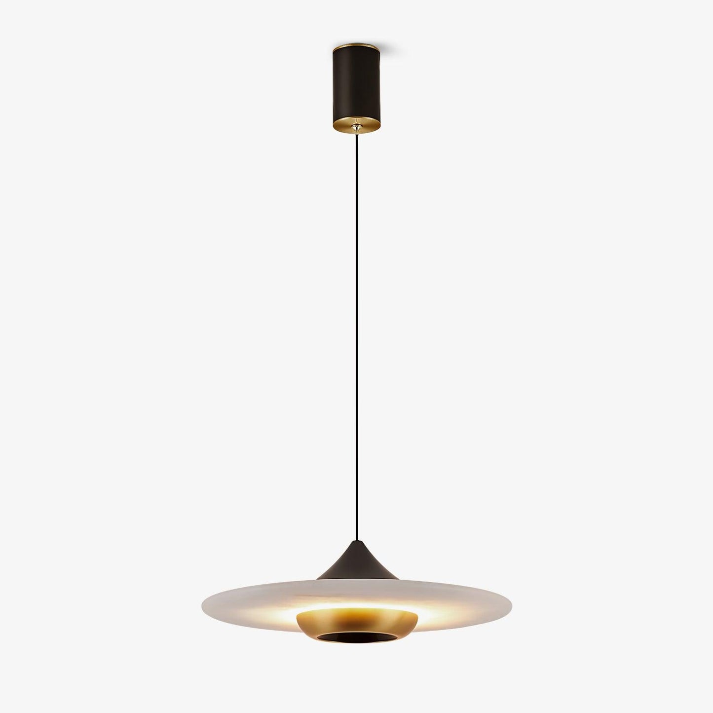 Stylish Round Glass LED Hanging Light - Lusomart