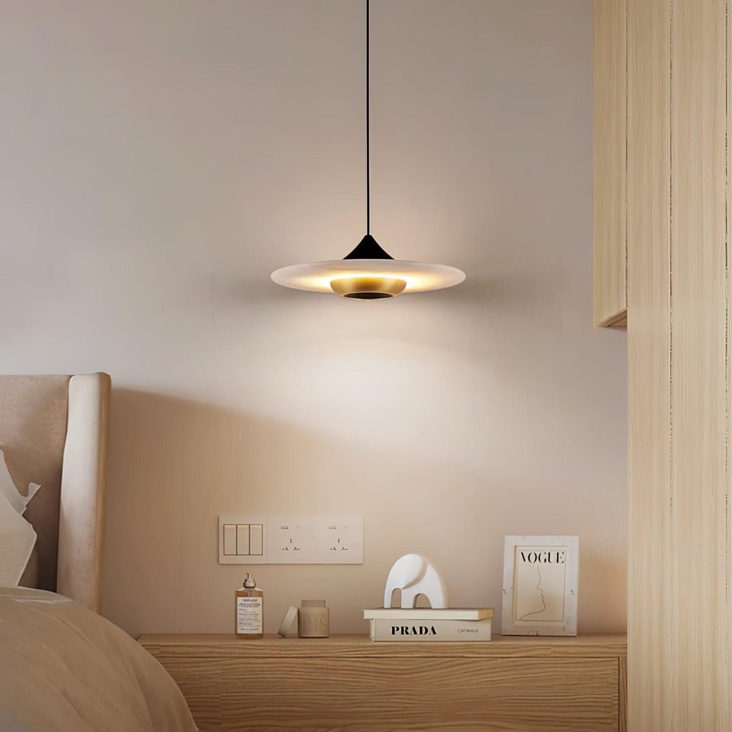 Stylish Round Glass LED Hanging Light
