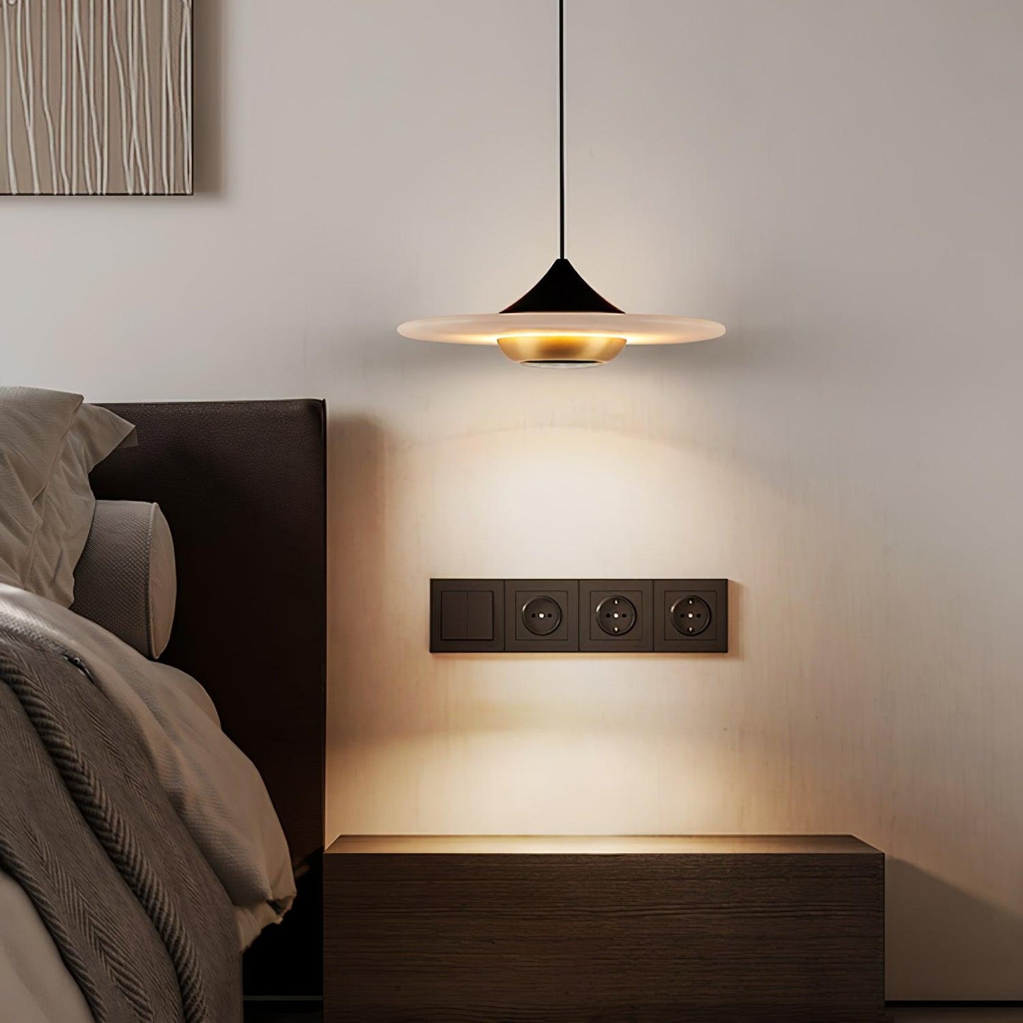 Stylish Round Glass LED Hanging Light