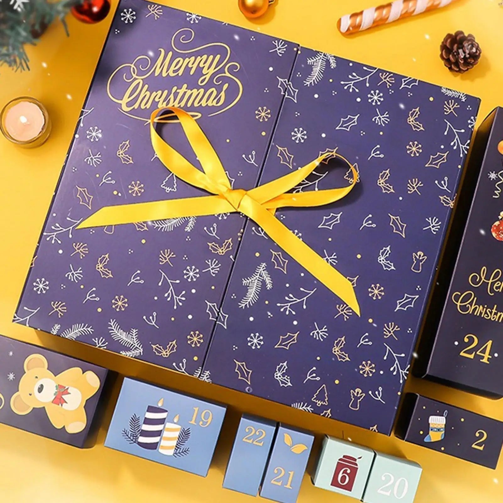 FestiveCraft | Handmade Advent Calendar with 24 Fillable Gift Boxes 3