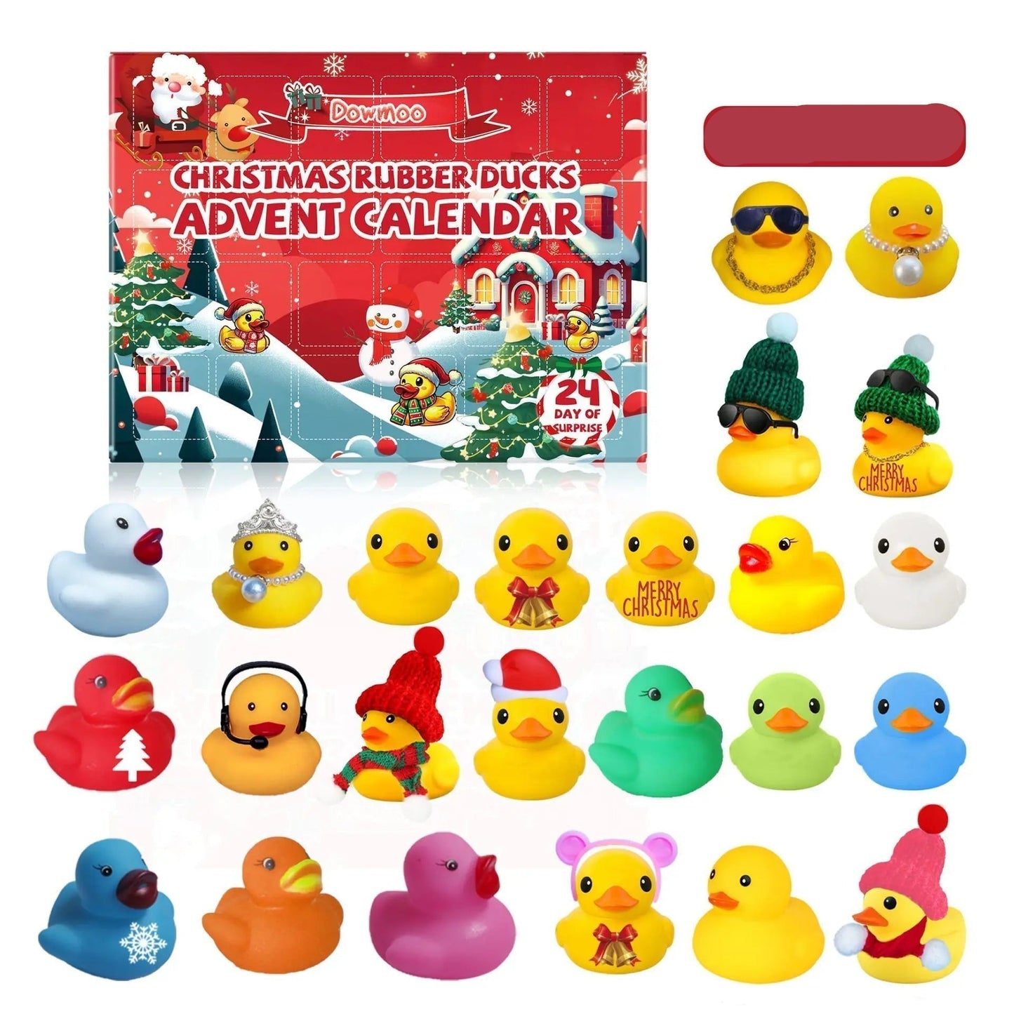 Fun Rubber Duck Countdown Calendar with 24 Toys - Lusomart