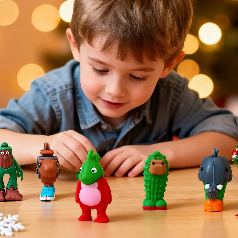 FestiveJoy | Plastic Kids’ Advent Calendar with Fun Figurine Surprises 3