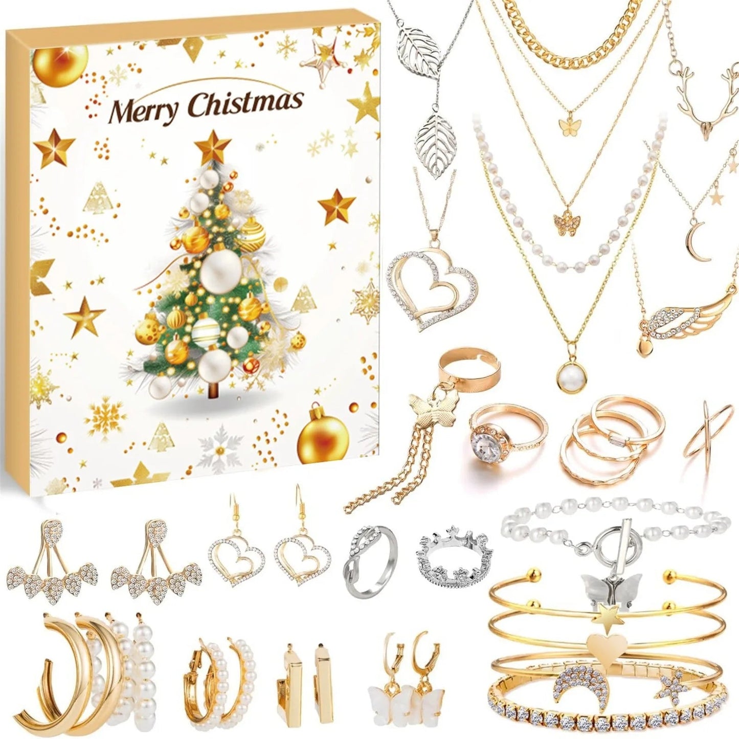 FestiviJoy | Colorful Advent Calendar with 24 Unique Holiday Accessories 1