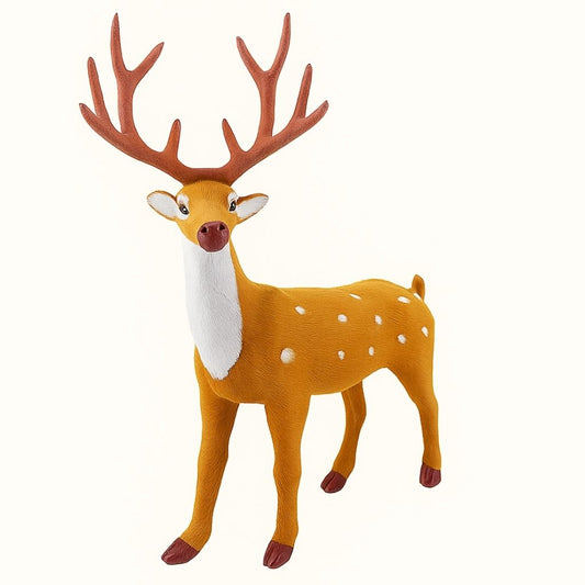Plush Christmas Reindeer Decor Figurine - Lusomart