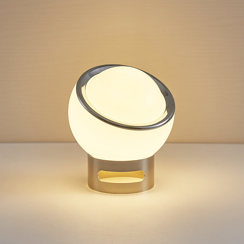 Simple Clear Globe Nightstand Lamp