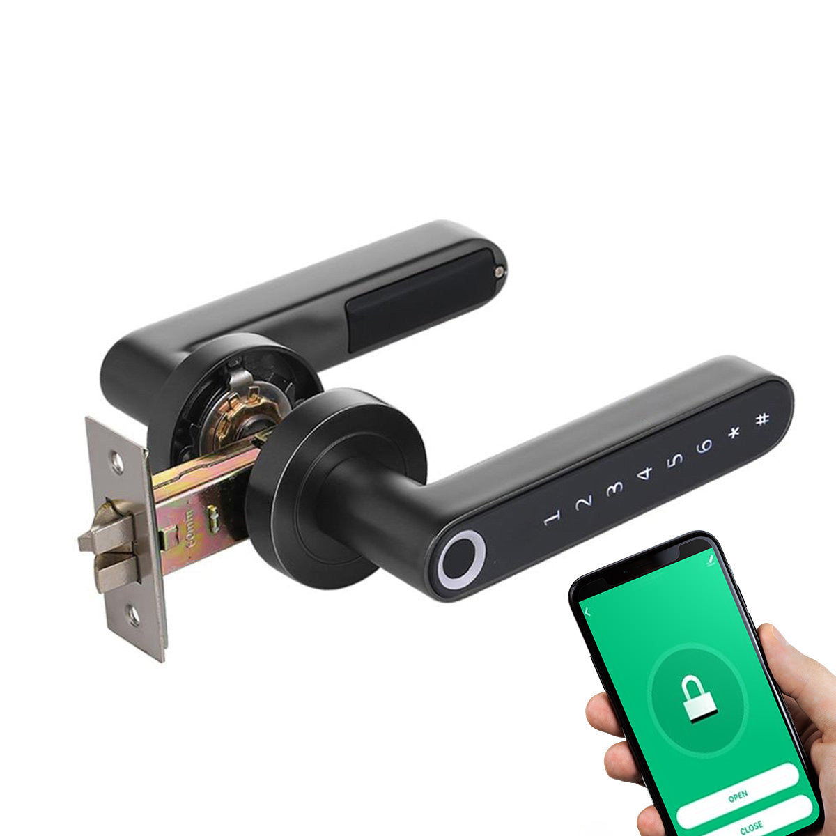 Fast Keyless Fingerprint Door Lock With Mobile App