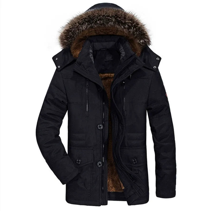 Warm Men's Insulated Winter Parka Coat - Lusomart