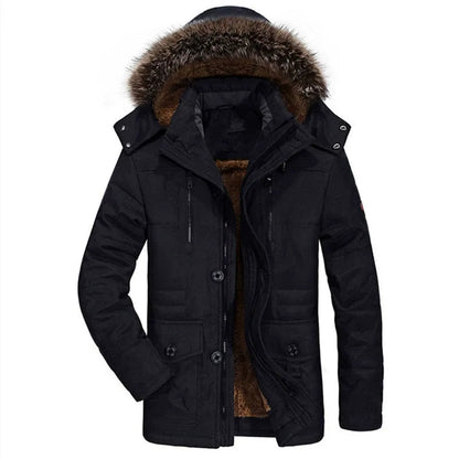 Warm Men's Insulated Winter Parka Coat - Lusomart