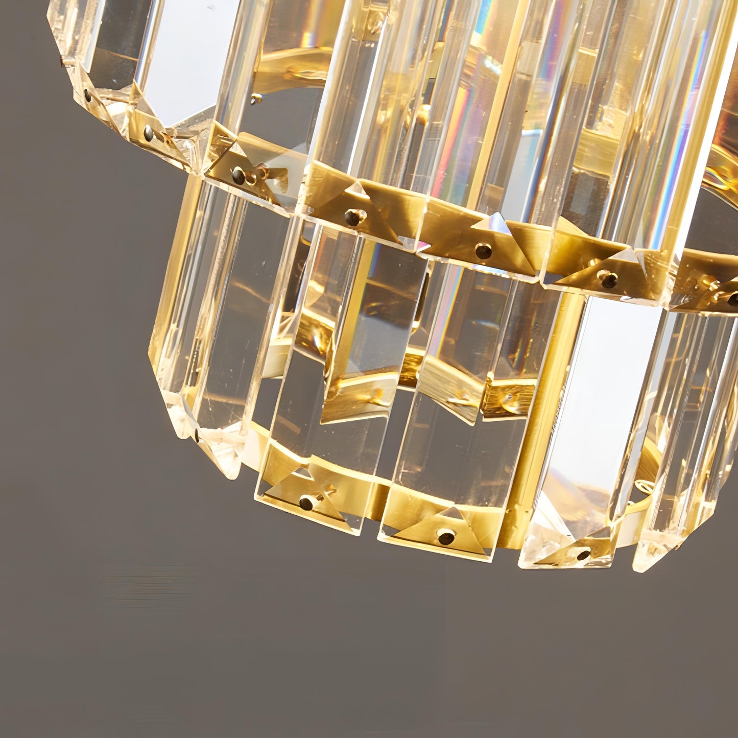 Multi Level Crystal Drop Pendant Light
