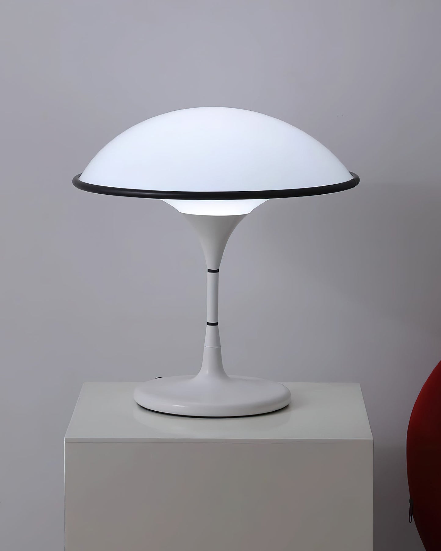 Stylish Round Nightstand Table Lamp