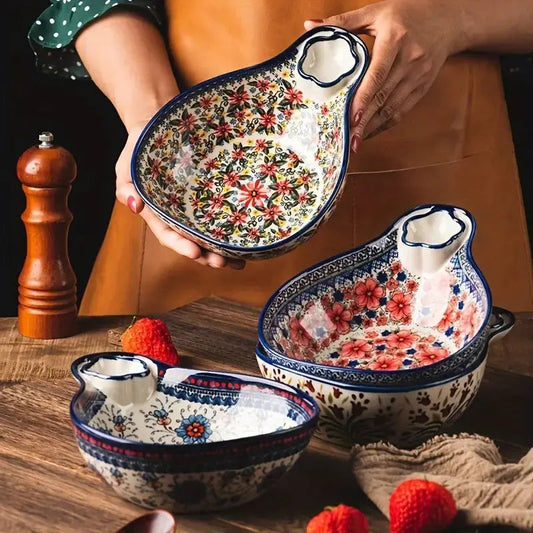 Italian Style Clay Serving Bowl - Lusomart