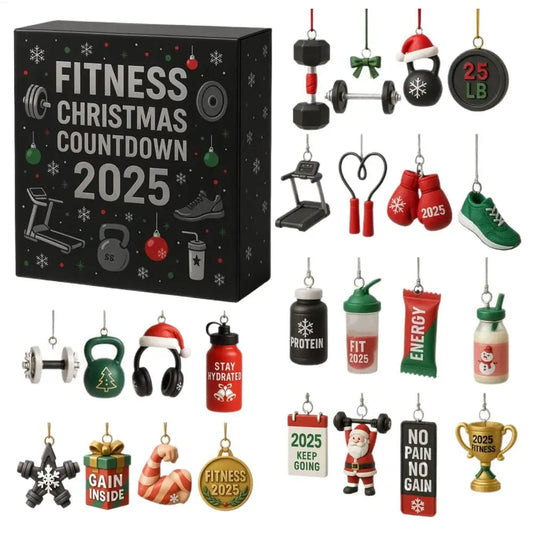 Motivational Fitness Countdown Calendar with Daily Gifts - Lusomart